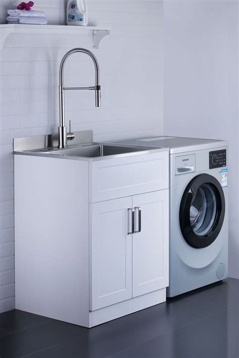 afa stainless steel laundry sink with cabinet|afa flow 2000397.